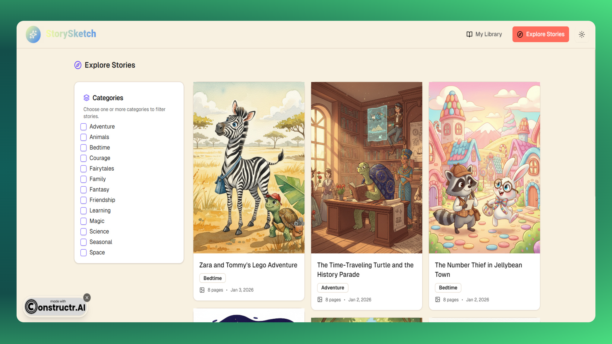 Story Sketch Generator